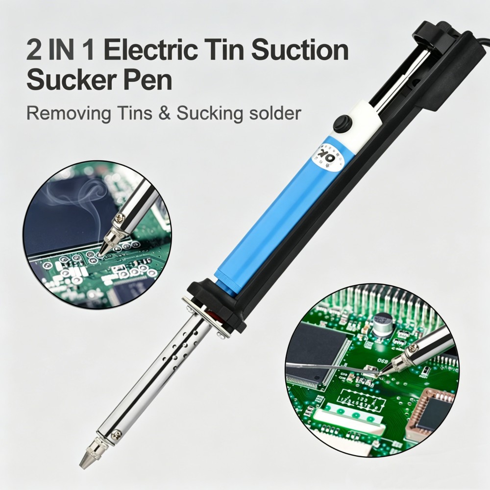 Desoldering Pump Electric Vacuum Station - Электрический паяльник-отсос AC 220V 30W для