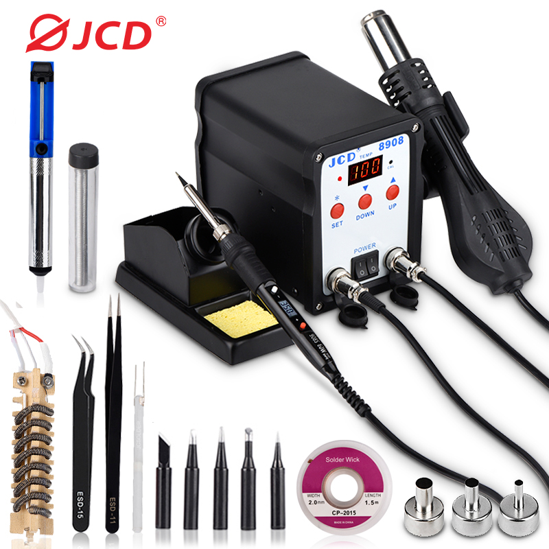 2 In 1 Soldering Rework Station 750W - Паяльная станция JCD 2 в 1,
