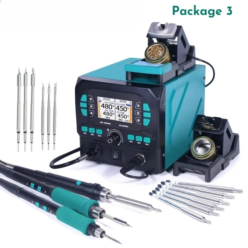 C210 Precision Soldering Station - 992D-II 2 в 1, прецизионная паяльная