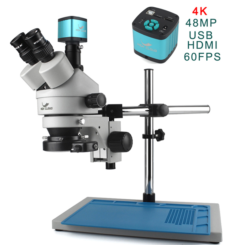 4K 48MP HDMI камера набор 3,5X – обзор и цена Simul-Focal Industrial Microscope 4K Hdmi