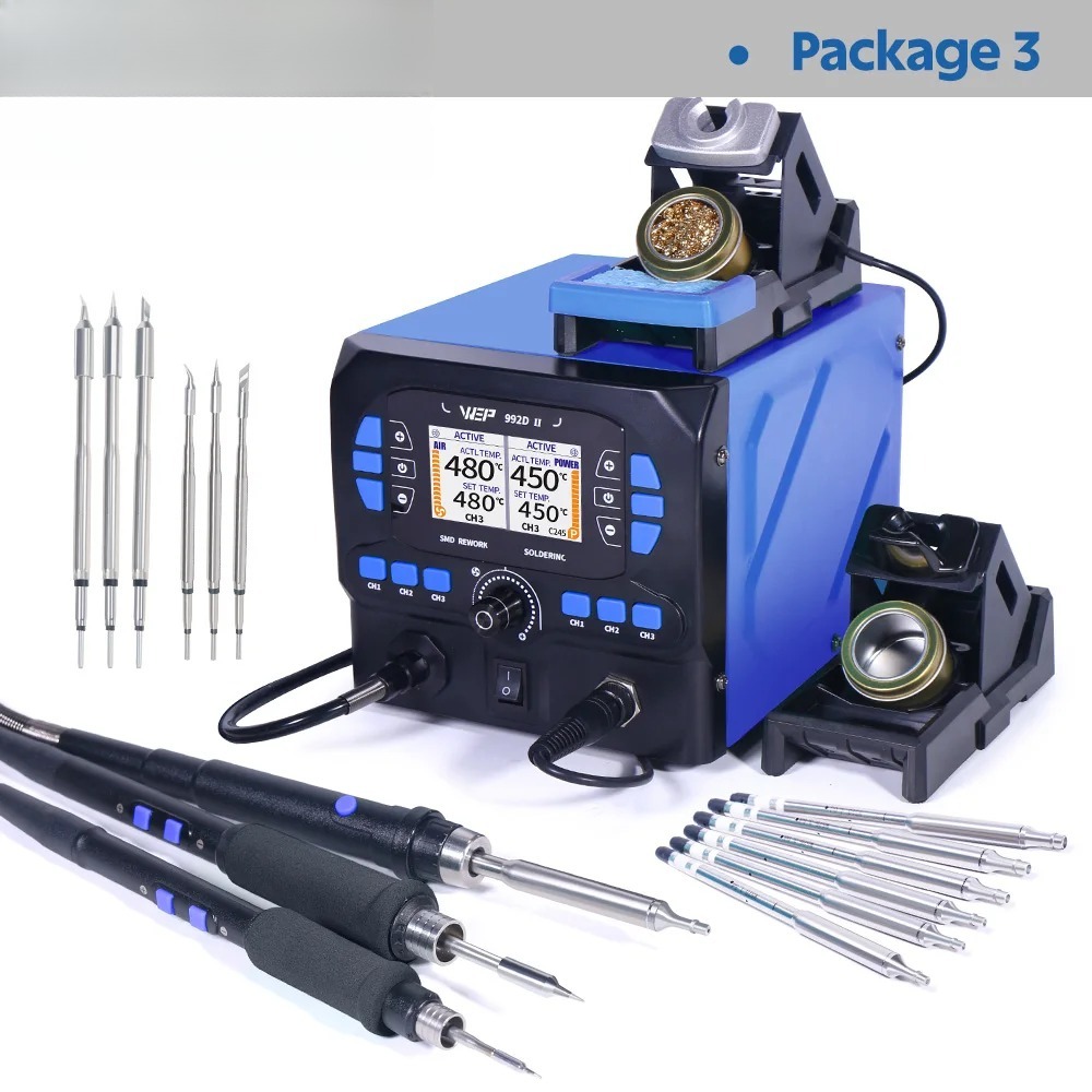 Паяльная станция 992D-II 2-в-1 – обзор и цена C210 Precision Soldering Station