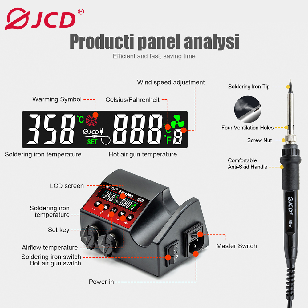 Паяльная станция SMD 750 Вт, 2 – обзор и цена 2 In 1 Soldering Rework Station 750W