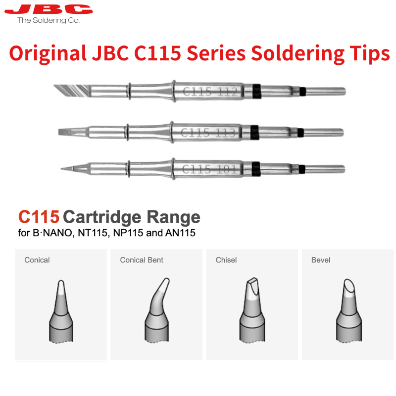 Оригинальные картриджи JBC C11 – обзор и цена C115 Nano Soldering Iron Station