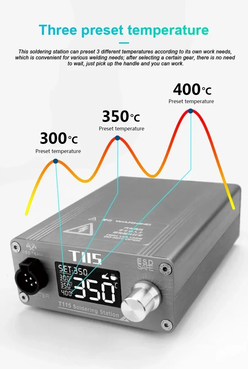 Паяльная станция OSS T115 Micr – обзор и цена C115 Nano Soldering Iron Station