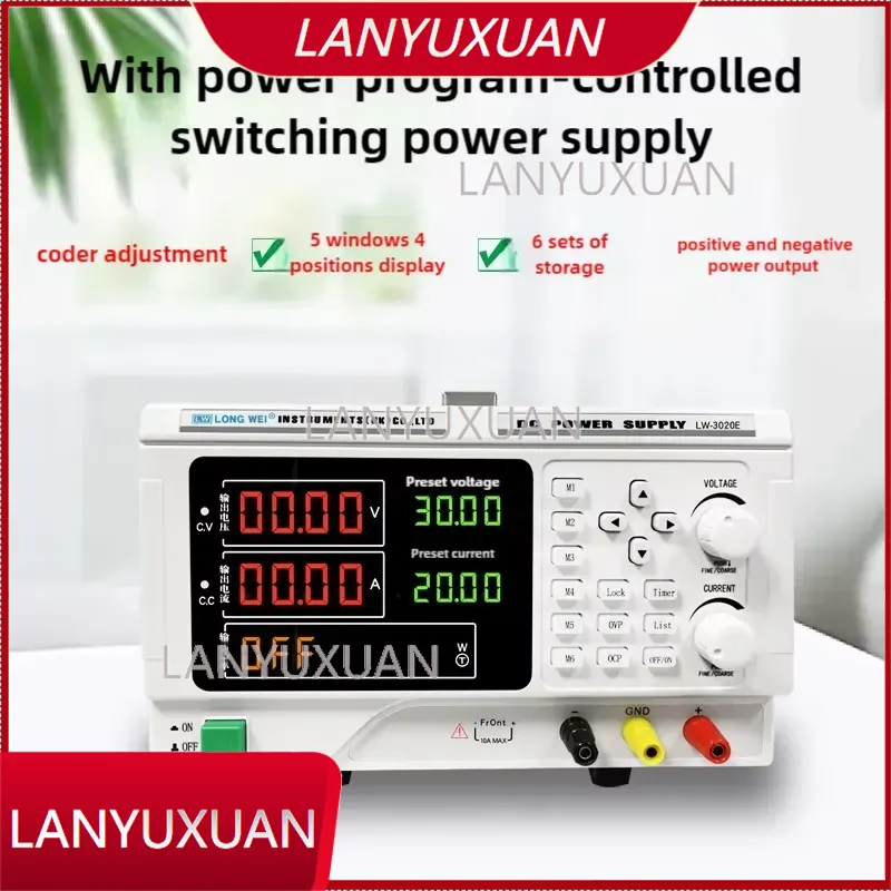Регулируемый программируемый л – обзор и цена High Precision Dc Power Supply 30V 10A