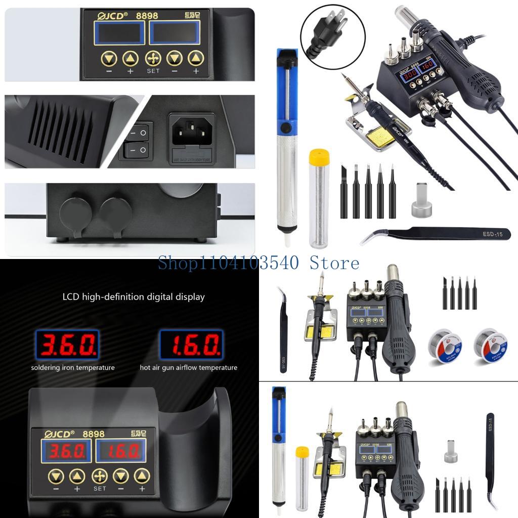 02DC 750 Вт Паяльная станция 2 – обзор и цена 2 In 1 Soldering Rework Station 750W