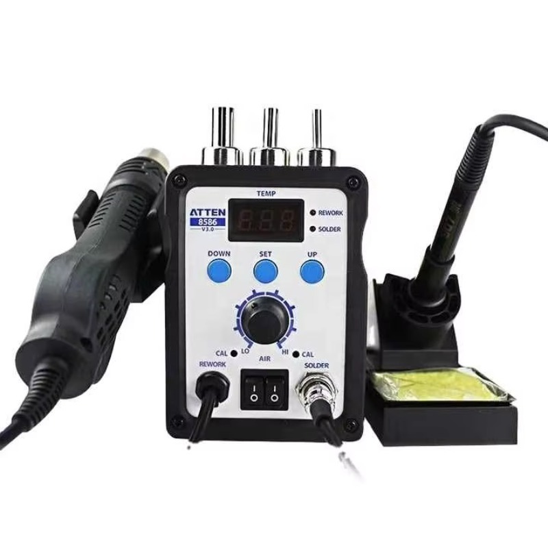 Паяльная станция ATTEN AT8586  – обзор и цена 2 In 1 Soldering Rework Station 750W