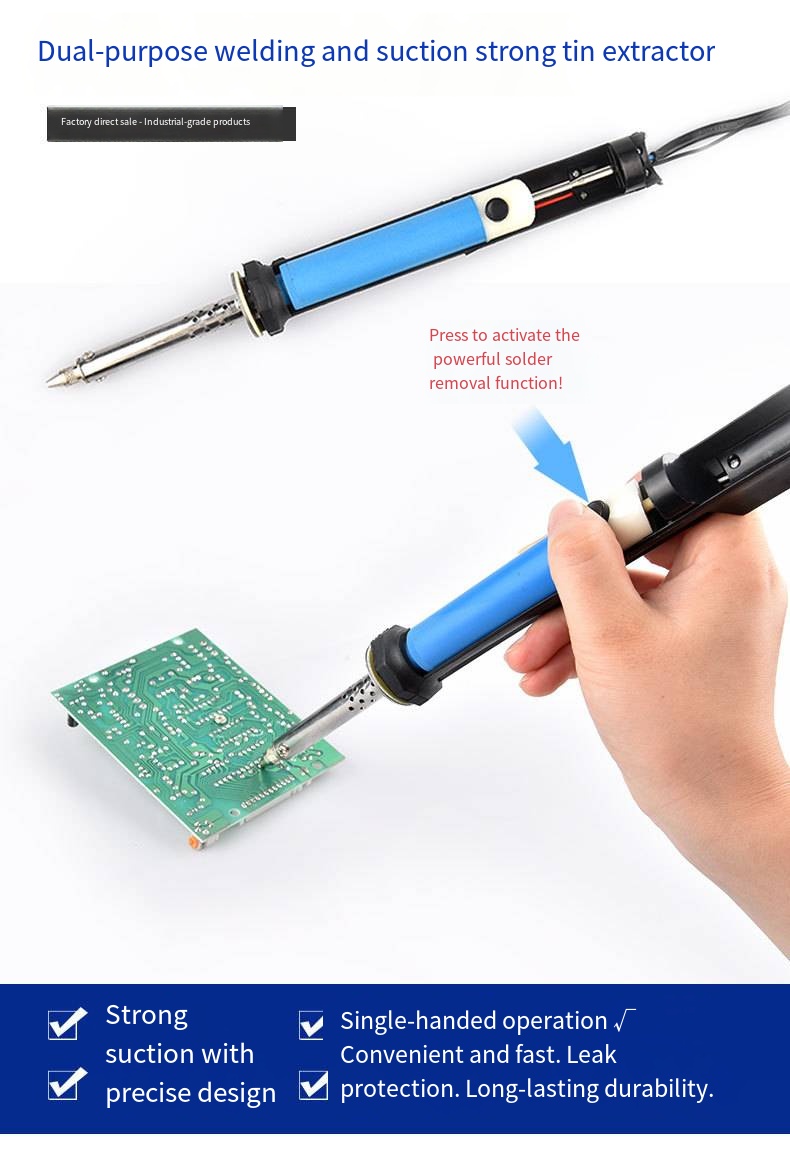 Электрический паяльник-отсос A – обзор и цена Desoldering Pump Electric Vacuum Station