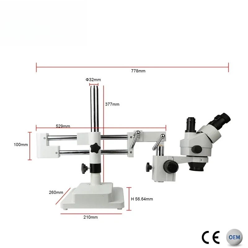 2026/Kaisi 7X-45X Стереомикрос – обзор и цена Trinocular Stereo Microscope 7X-45X